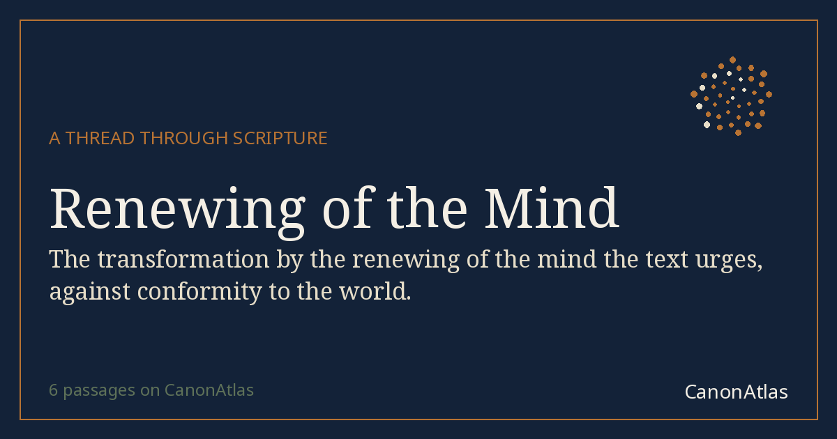 Renewing of the Mind — CanonAtlas