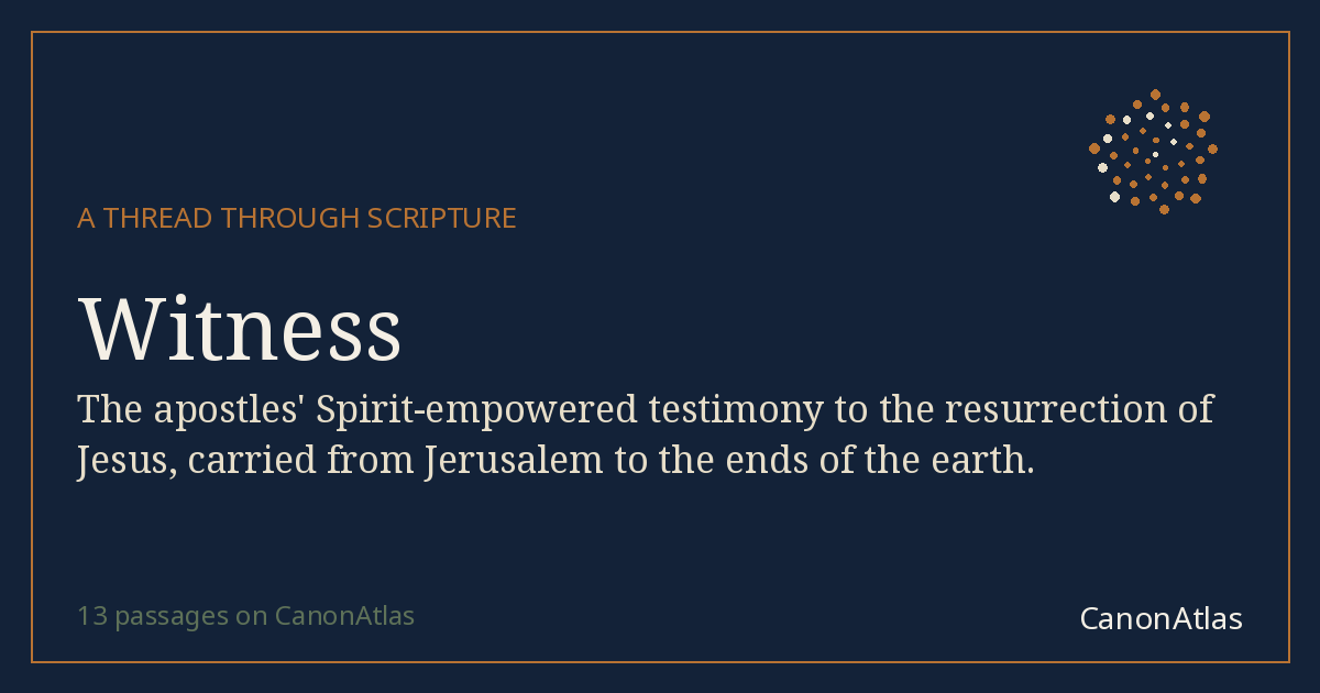 Witness — CanonAtlas