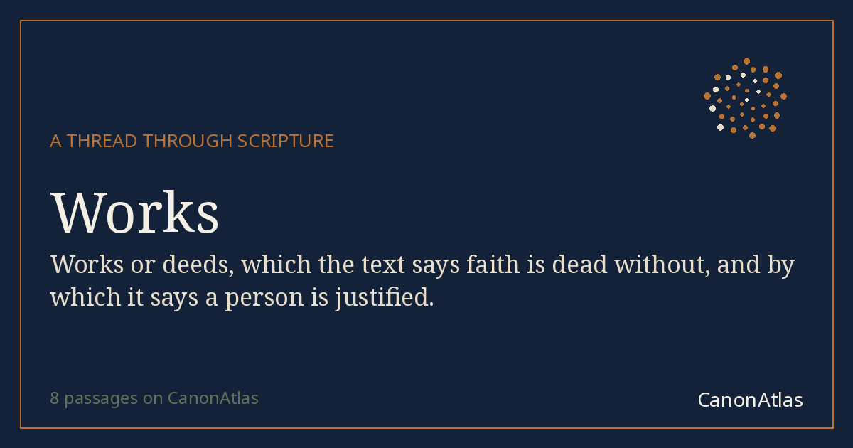 Works — CanonAtlas