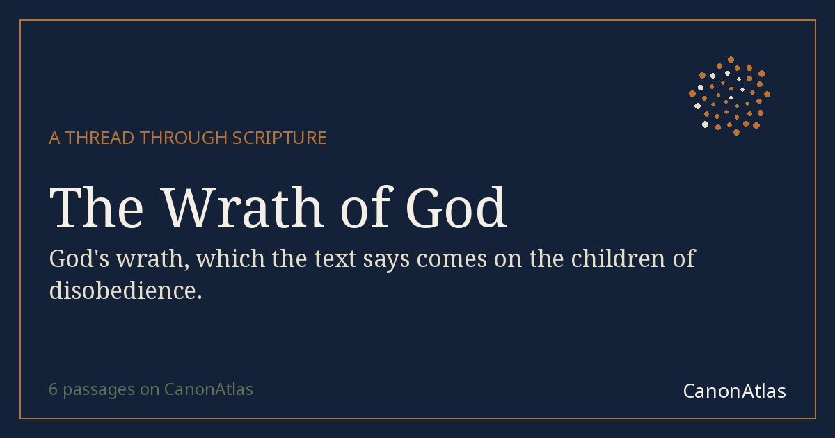 The Wrath of God — CanonAtlas